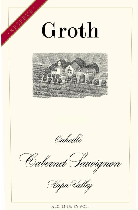 Groth Reserve Cabernet Sauvignon 1991 Front Label