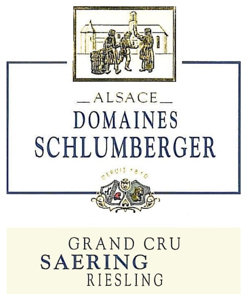 Flat front label of wine