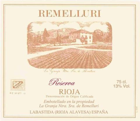 Remelluri Rioja Reserva (375ML Half-bottle) 2011 Front Label