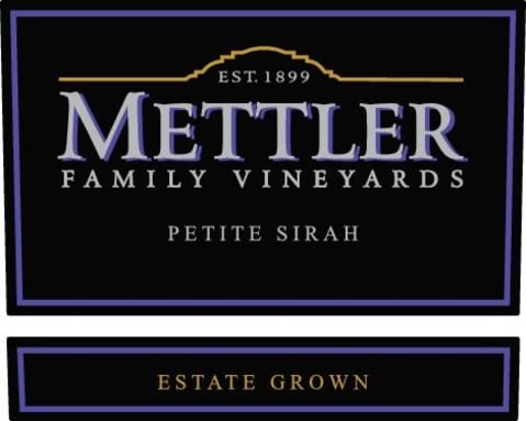 Mettler Family Vineyards Petite Sirah 2017 Front Label
