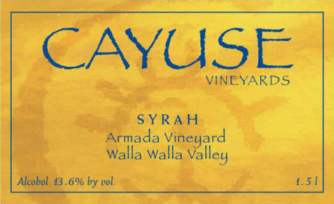 Cayuse Armada Syrah 2008 Front Label