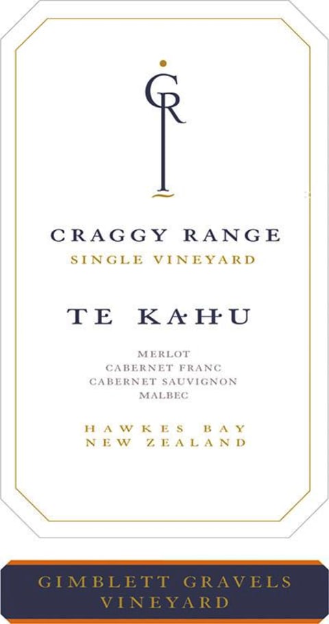 Craggy Range Winery Te Kahu Gimblett Gravels 2018 Front Label