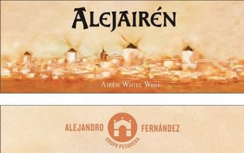 Flat front label of wine