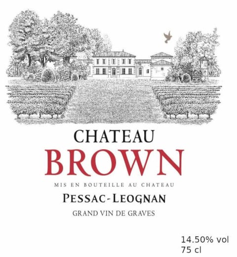 Chateau Brown (Futures Pre-Sale) 2019 Front Label