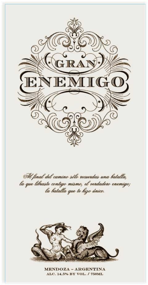 El Enemigo Mendoza Gran Enemigo 2014 Front Label