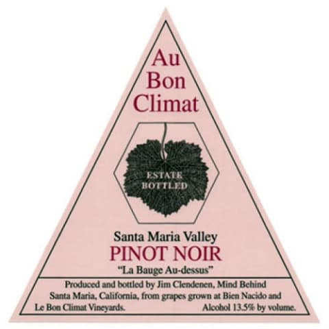 Au Bon Climat La Bauge Au Dessus Pinot Noir 2017 Front Label
