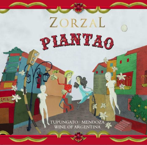 Zorzal Piantao 2013 Front Label