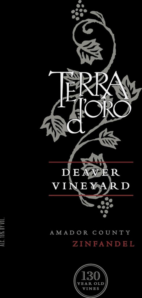 Terra d'Oro Deaver Ranch Old Vine Zinfandel 2017 Front Label
