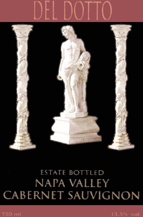 Del Dotto Cabernet Sauvignon 1998 Front Label