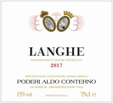 Aldo Conterno Langhe Rosso 2017 Front Label