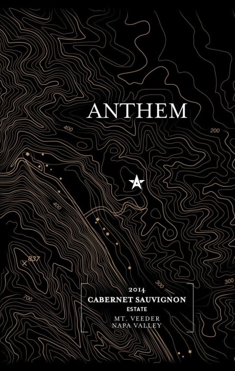 Anthem Mt. Veeder Estate Cabernet Sauvignon 2014 Front Label