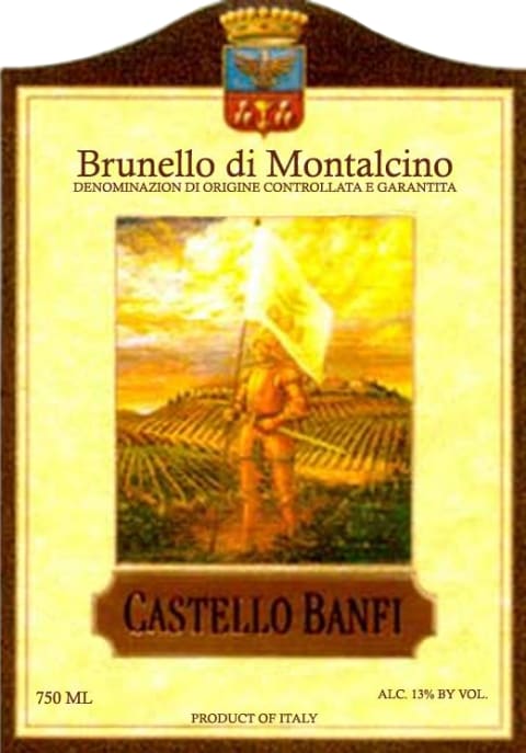 Banfi Brunello di Montalcino 1998 Front Label