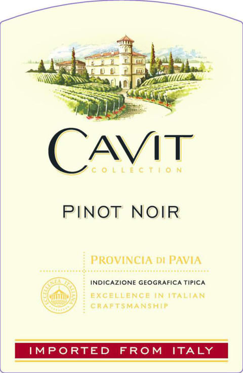 Cavit Pinot Noir 2020 Front Label