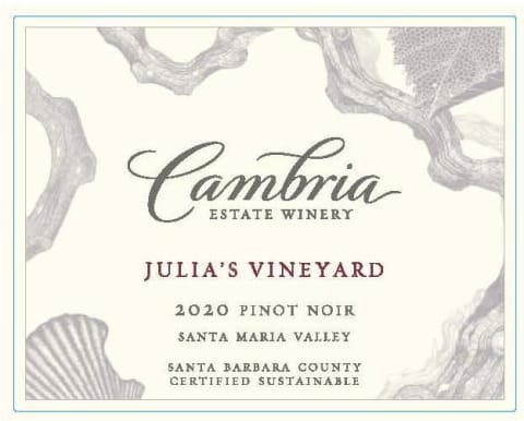 Cambria Julia's Vineyard Pinot Noir (375ML half-bottle) 2020 Front Label