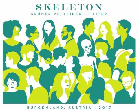 Skeleton Gruner Veltliner (1 Liter) 2017 Front Label