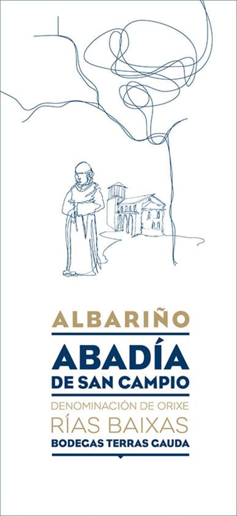Terras Gauda Abadia de San Campio Albarino 2018 Front Label