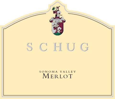 Schug Merlot 2015 Front Label