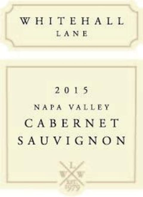 Flat front label of wine