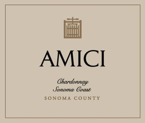 Amici Sonoma Coast Chardonnay 2016 Front Label