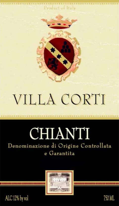 Villa Corti Chianti 2018 Front Label