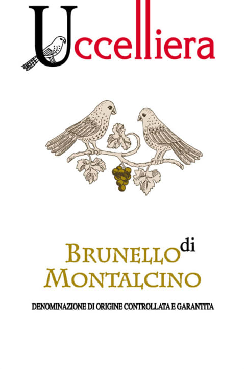 Uccelliera Brunello di Montalcino 2014 Front Label