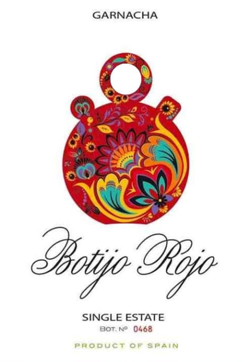 Botijo Rojo Garnacha 2016 Front Label