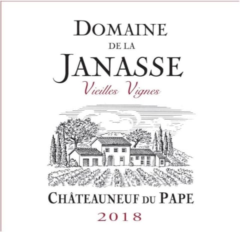 Domaine de la Janasse Chateauneuf-du-Pape Vieilles Vignes 2018 Front Label