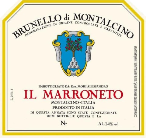 Il Marroneto Brunello di Montalcino 2014 Front Label