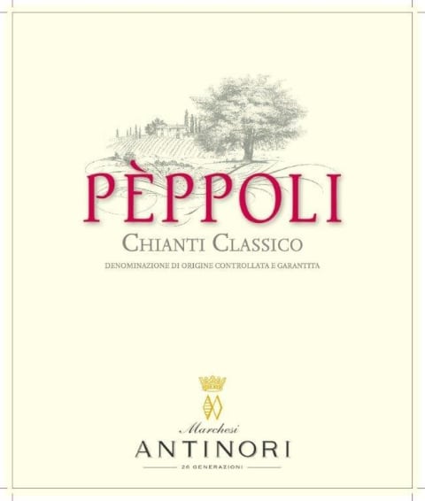 Antinori Peppoli Chianti Classico 2016 Front Label