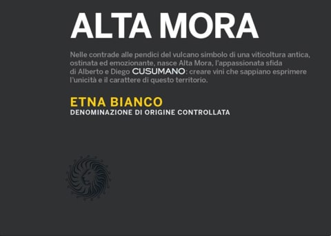 Alta Mora Etna Bianco 2017 Front Label