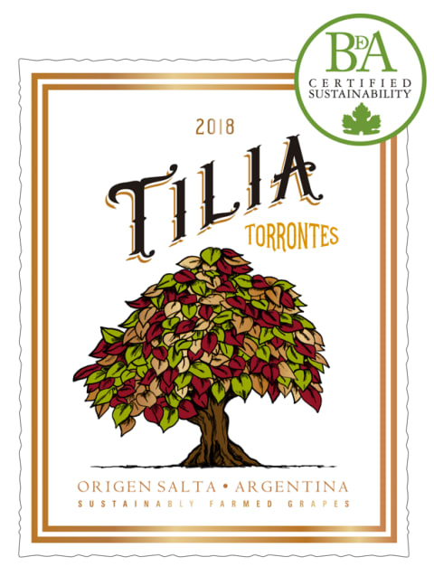 Tilia Torrontes 2018 Front Label