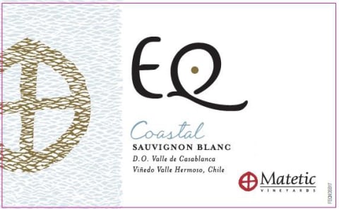 Matetic EQ Coastal Sauvignon Blanc 2020 Front Label
