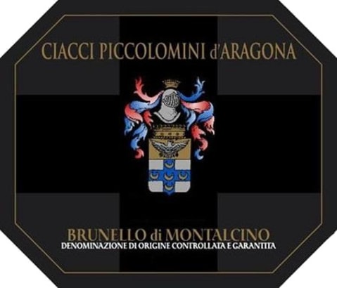 Flat front label of wine