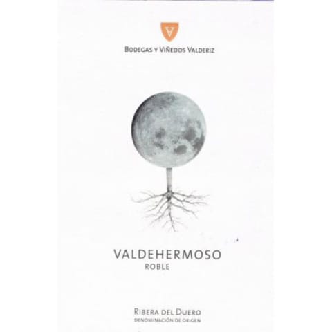 Bodegas Valderiz Valdehermoso Roble 2019 Front Label