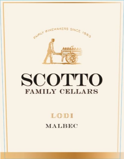 Scotto Family Cellars Malbec 2018 Front Label