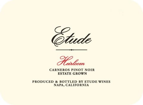 Etude Heirloom Pinot Noir 2002 Front Label