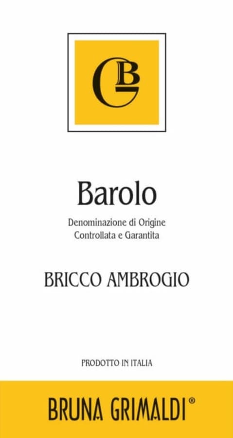 Bruna Grimaldi Barolo Bricco Ambrogio 2016 Front Label