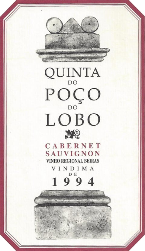 Caves Sao Joao Poco do Lobo Cabernet Sauvignon 1994 Front Label
