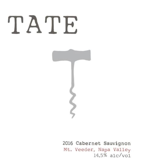 TATE Mt. Veeder Cabernet Sauvignon 2016 Front Label