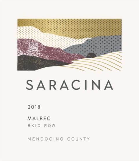 Saracina Vineyards Malbec 2018 Front Label