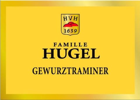 Hugel Gewurztraminer 2015 Front Label