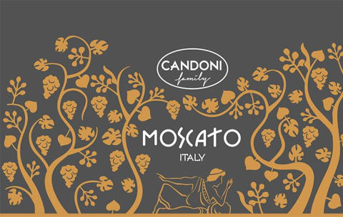 Candoni Moscato Front Label