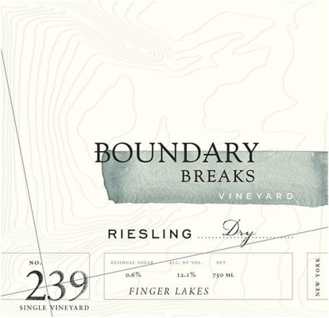 Boundary Breaks No.239 Riesling 2018 Front Label