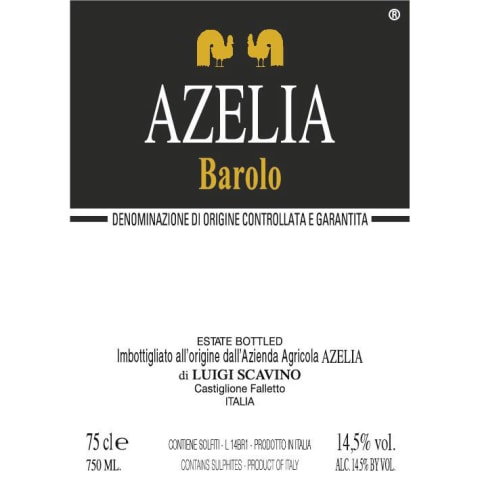 Azelia Barolo 2014 Front Label