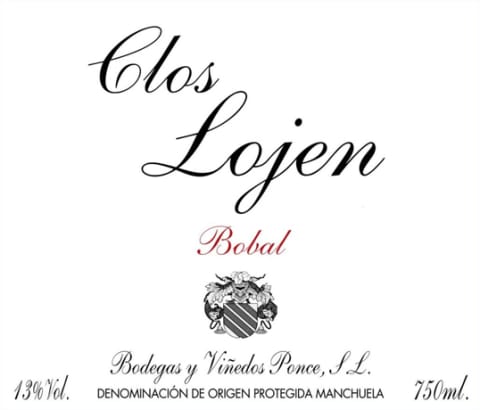 Bodegas Ponce Clos Lojen Bobal 2019 Front Label