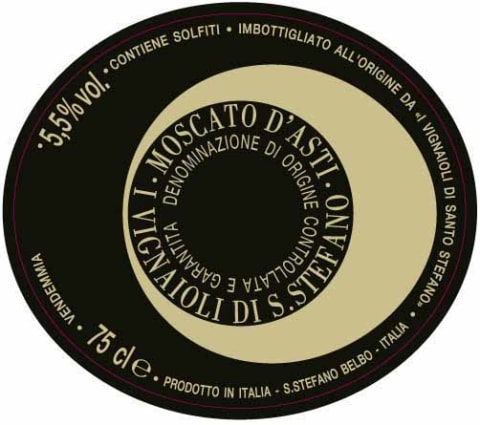 Ceretto Santo Stefano Moscato d'Asti (375ML half-bottle) 2020 Front Label