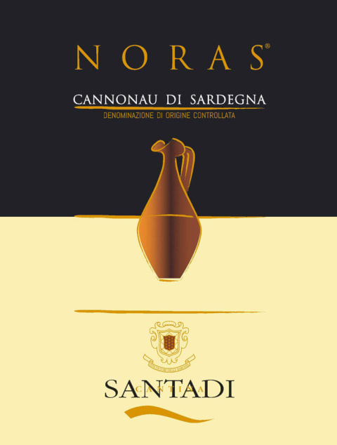 Santadi Cannonau di Sardegna Noras 2018 Front Label