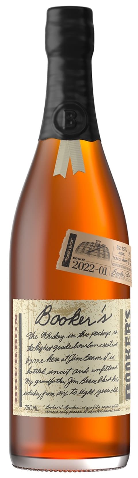 Booker's Bourbon Whiskey Ronnies's Batch (2022-01) | Wine.com