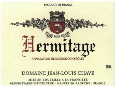 Jean-Louis Chave Hermitage Blanc 2019 Front Label