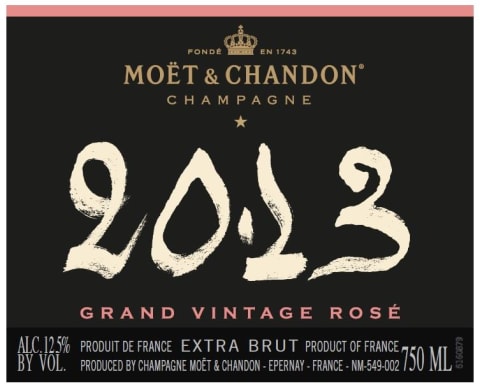 Moet & Chandon Grand Vintage Rose, Champagne (Vintage Varies) - 750 ml bottle